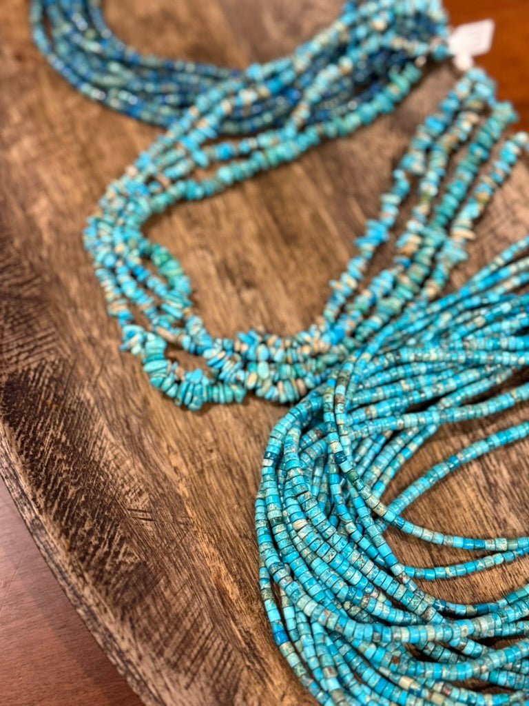 Stacked Turquoise Bead Choker
