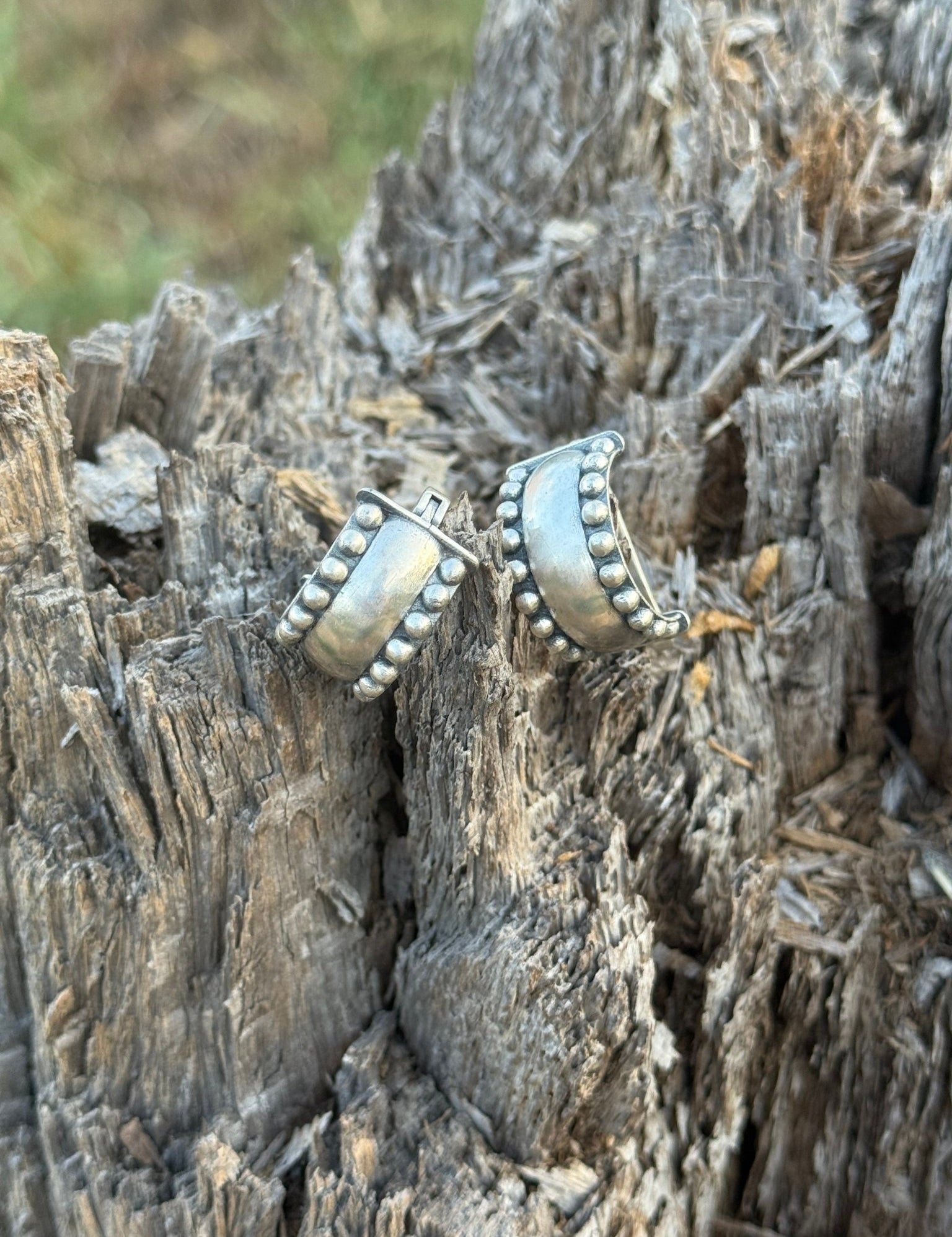 Sterling Silver Western Clipback Earrings
