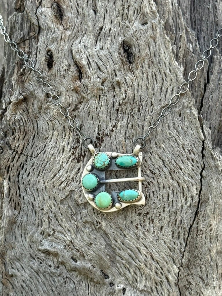 Sterling Sky Studded Buckle Chain Necklace