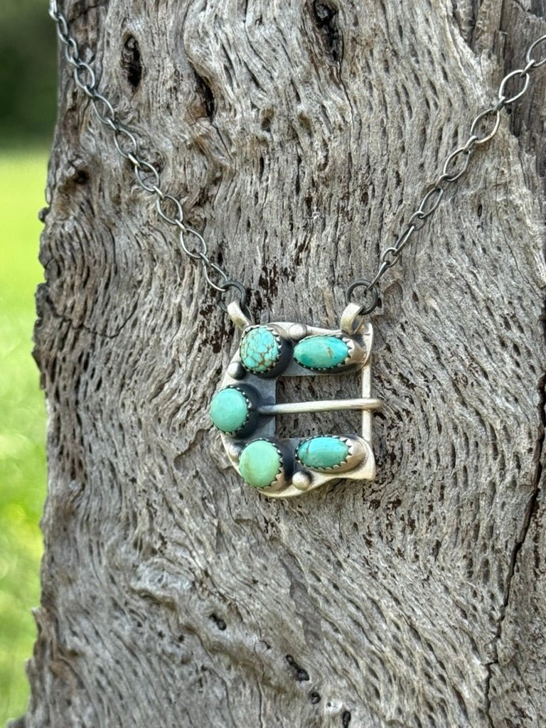Sterling Sky Studded Buckle Chain Necklace