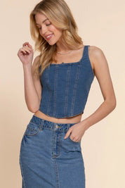 Stretch Denim Cami TopS