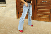 Studded Wide Leg Jeans0