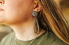 Sunburst Concho Dangle EarringsSilverOS