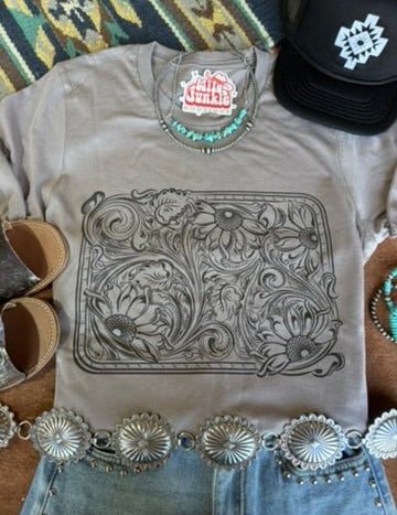 Sunflower Engraved Graphic TeePebbleS