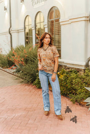 Sunset Ranch Cuff Sleeve TeeS