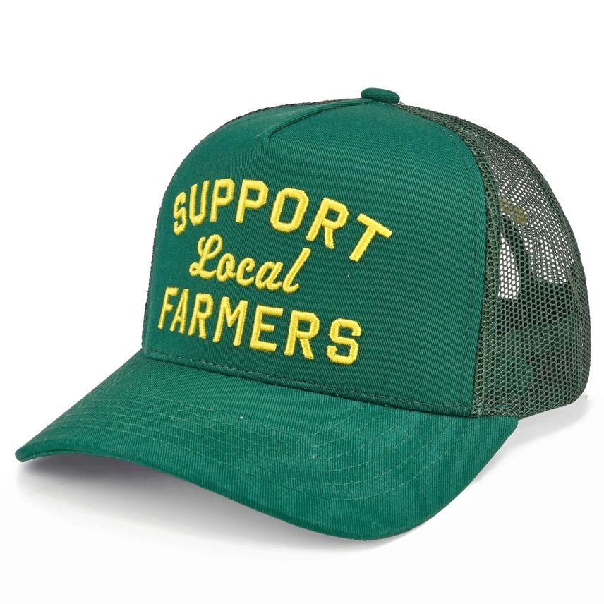 Support Local Farmers Embroidered Trucker Hat