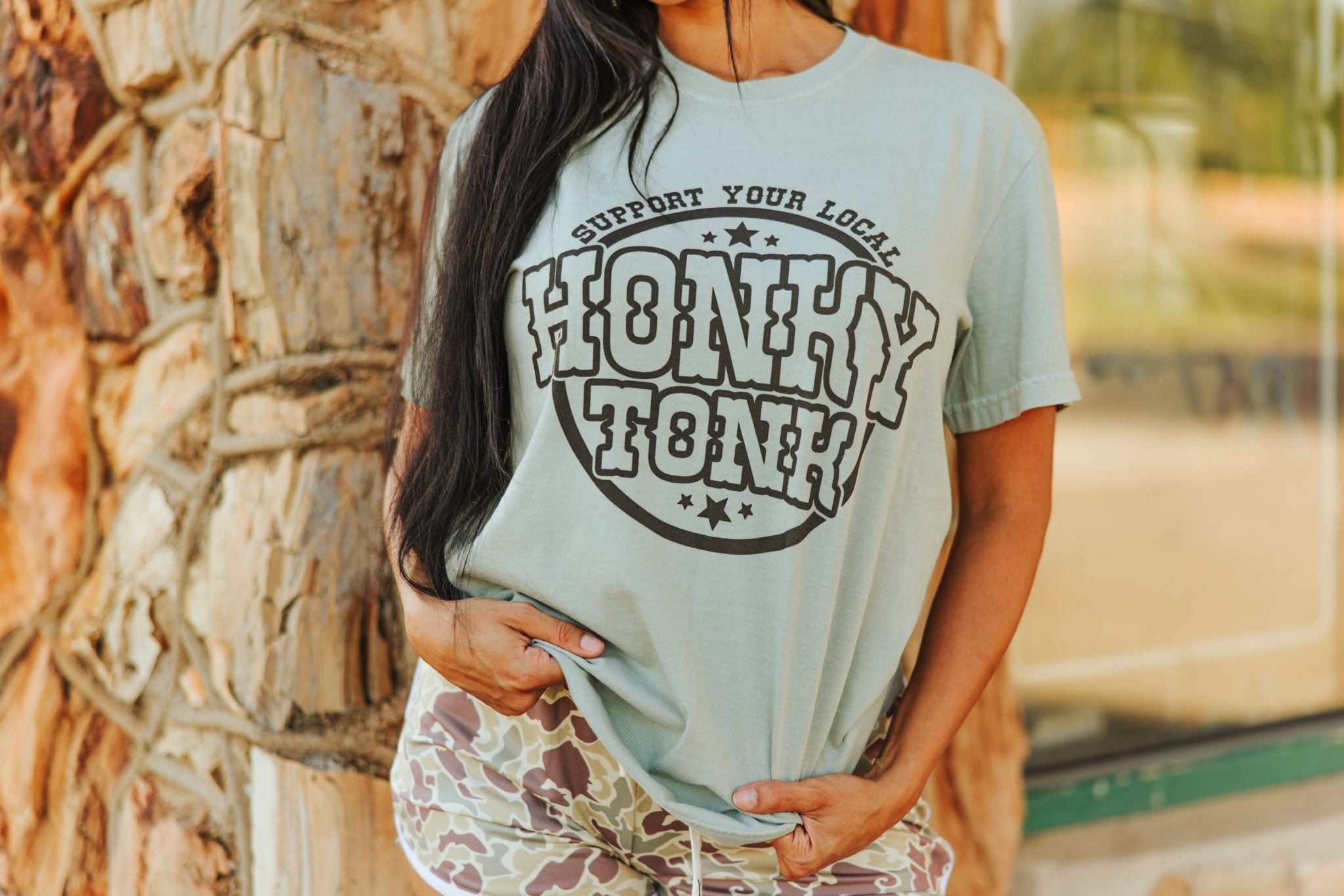 Support Local Honky Tonk Graphic TeeBayS