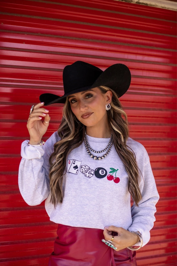 Lucky Streak Embroidered Sweatshirt