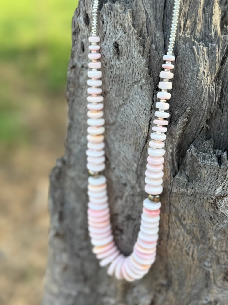Sweetwater Pink Conch Beaded Necklace