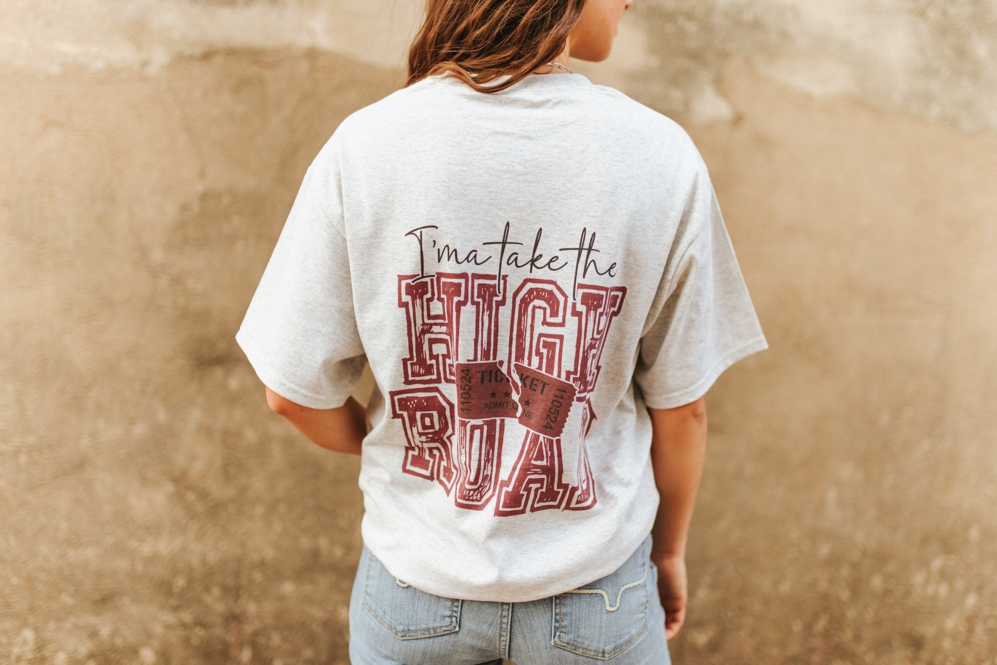 Take The High Road Graphic TeeOatmealS