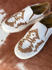 Tan Aztec Slip On Sneakers6