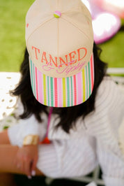 Tanned & Tipsy Embroidered Trucker Hat