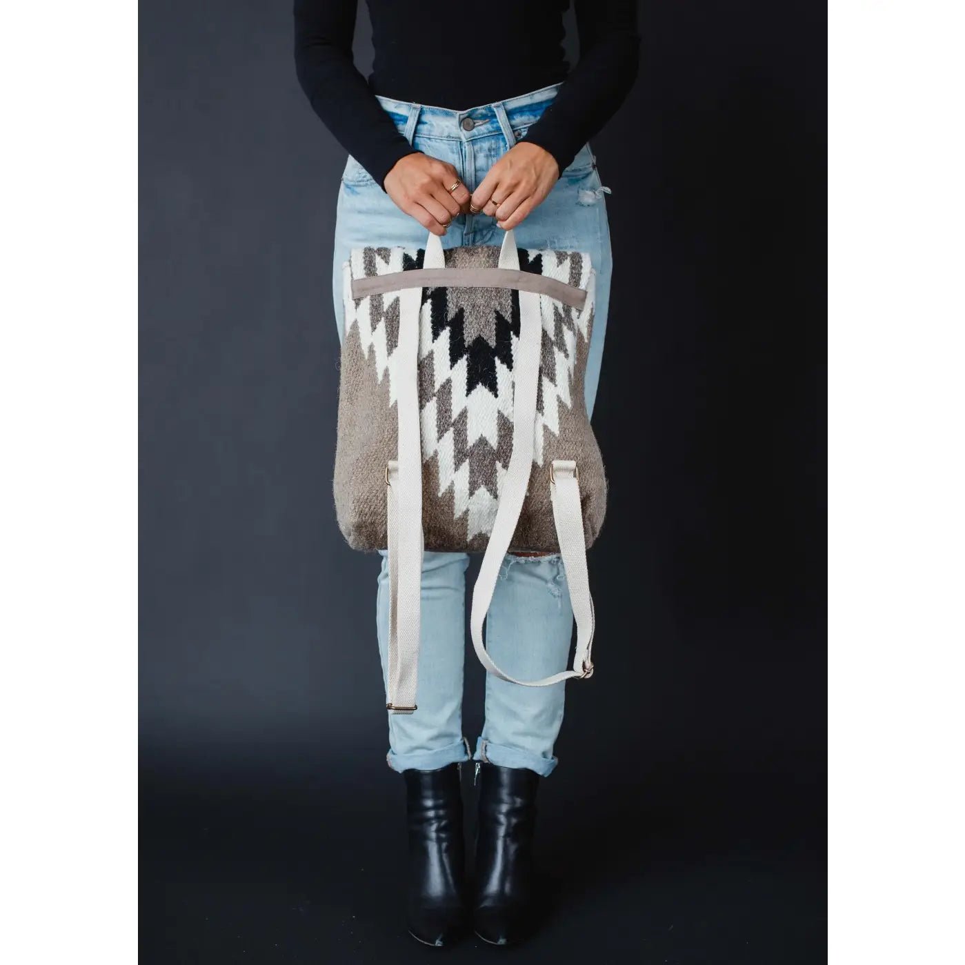 Taupe Aztec Backpack