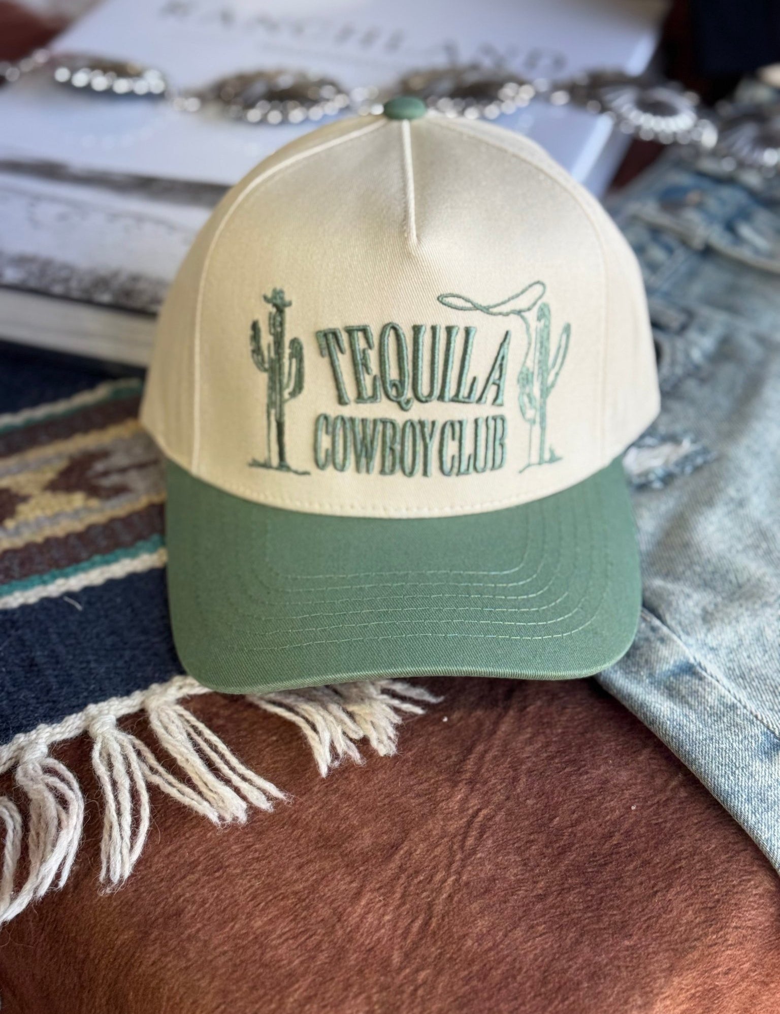 Tequila Cowboy Embroidered Trucker Hat