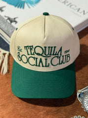 Tequila Social Club Embroidered Green Trucker Hat