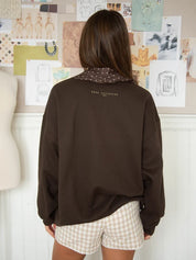 Rodeo Cowboy Boots Graphic SweatshirtBrown