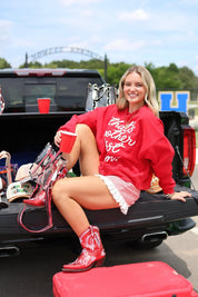 That's Another First Down Puff Crop SweatshirtS/M