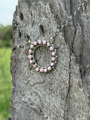 The Canyon Rose Petal Halo Chain Necklace