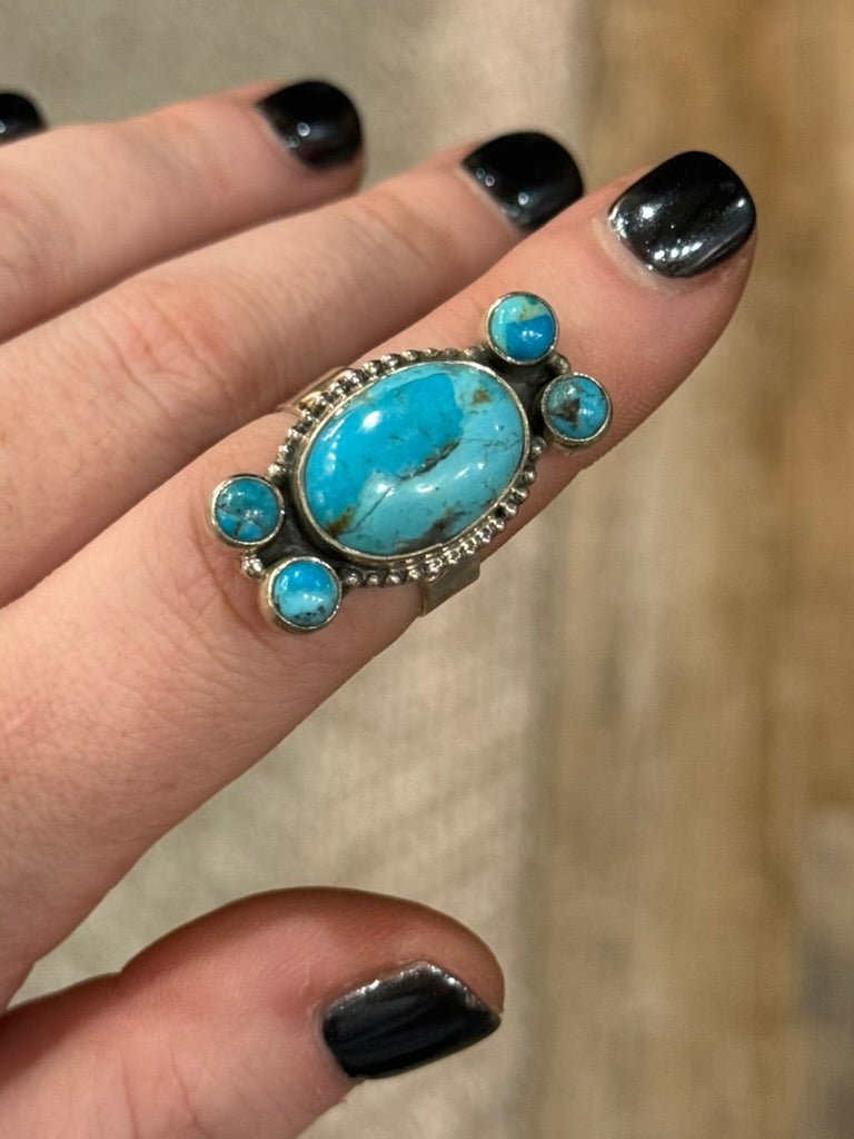 The Celestial Turquoise Cuff Ring