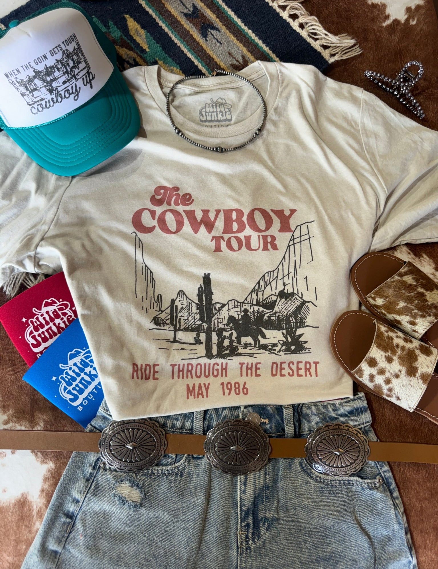 The Cowboy Tour Graphic TeeNaturalS