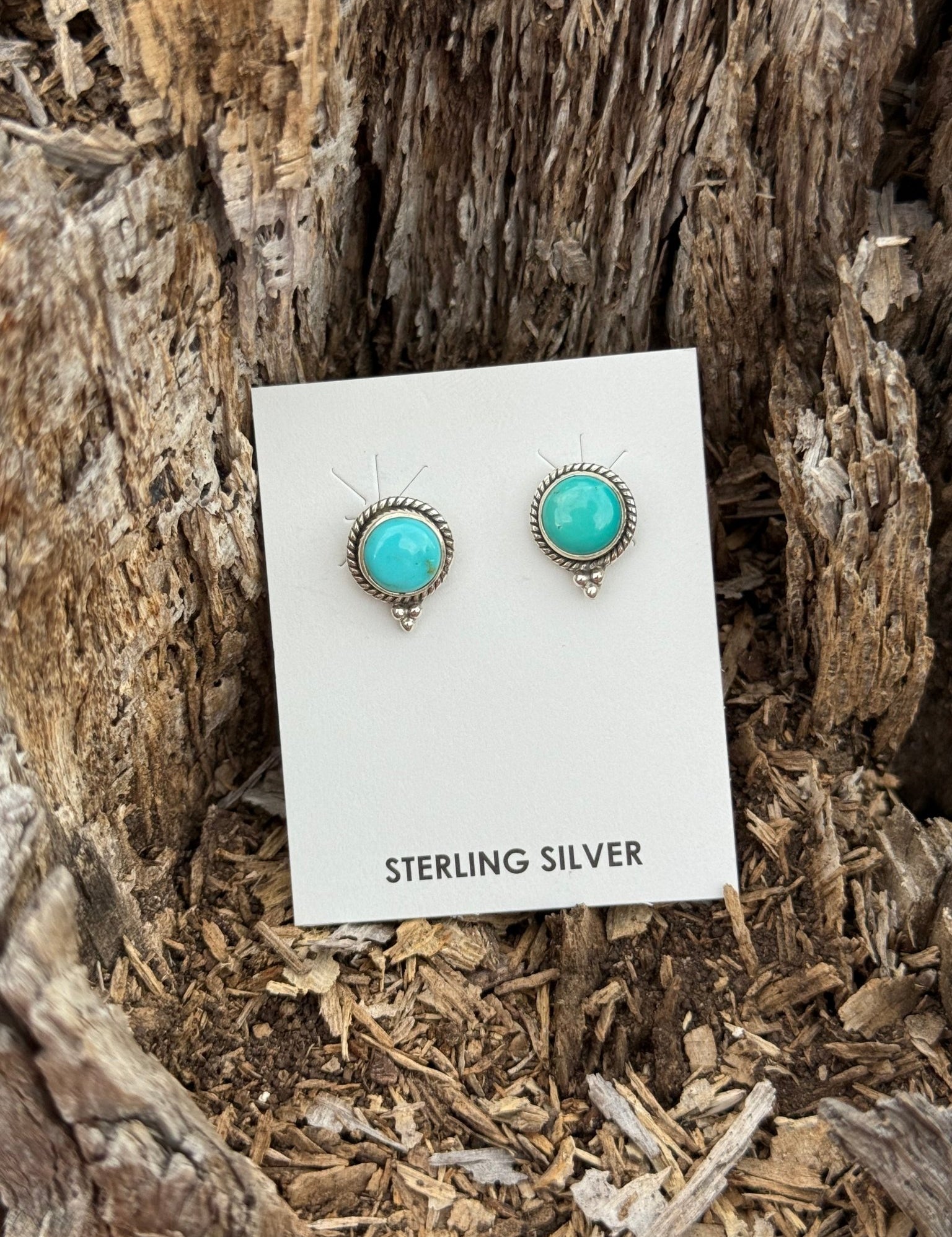 The Donna Authentic Turquoise Earrings