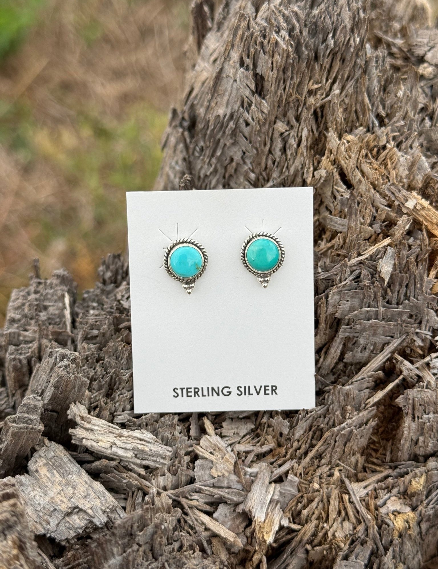 The Donna Authentic Turquoise Earrings