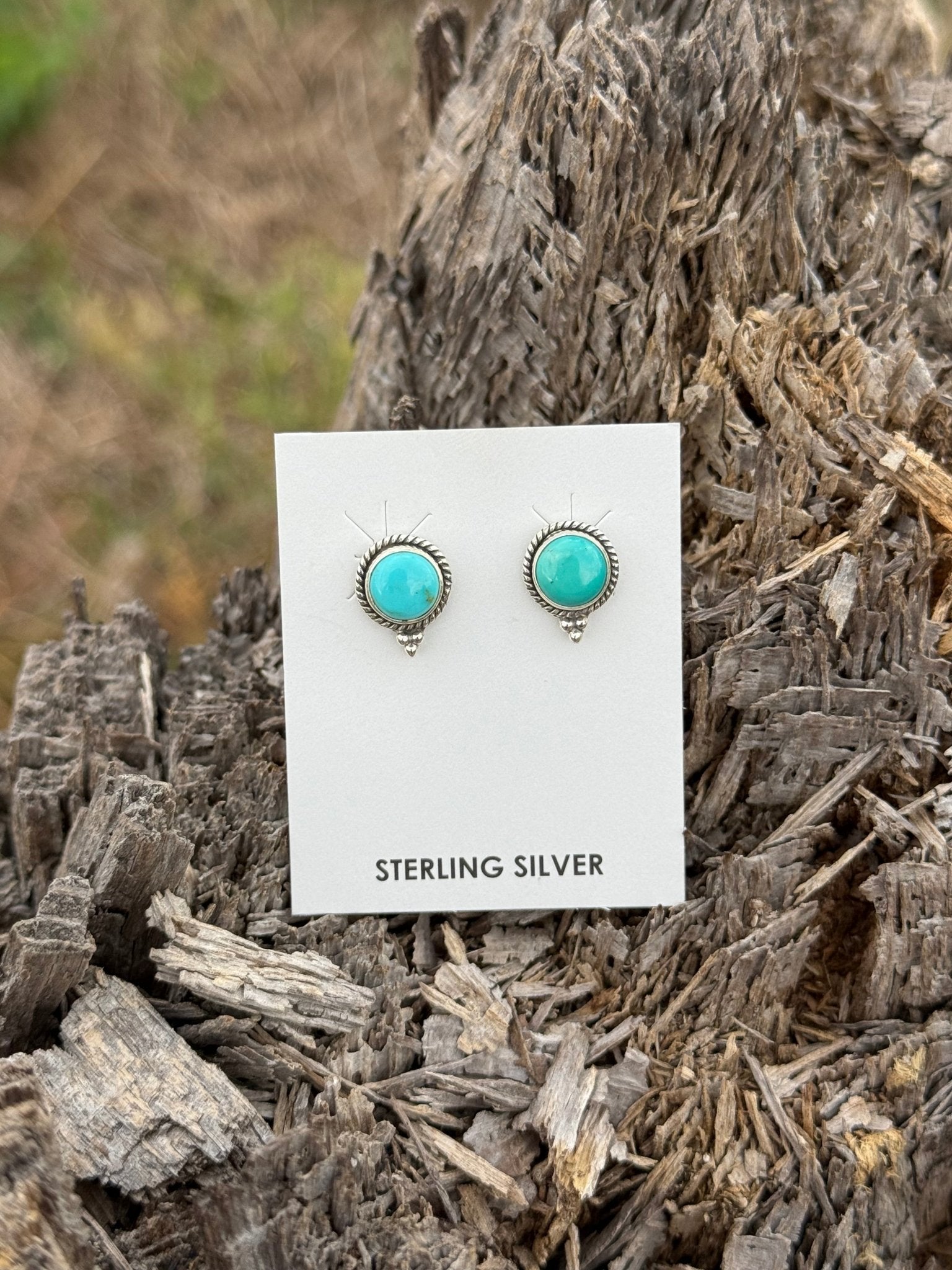 The Donna Authentic Turquoise Earrings
