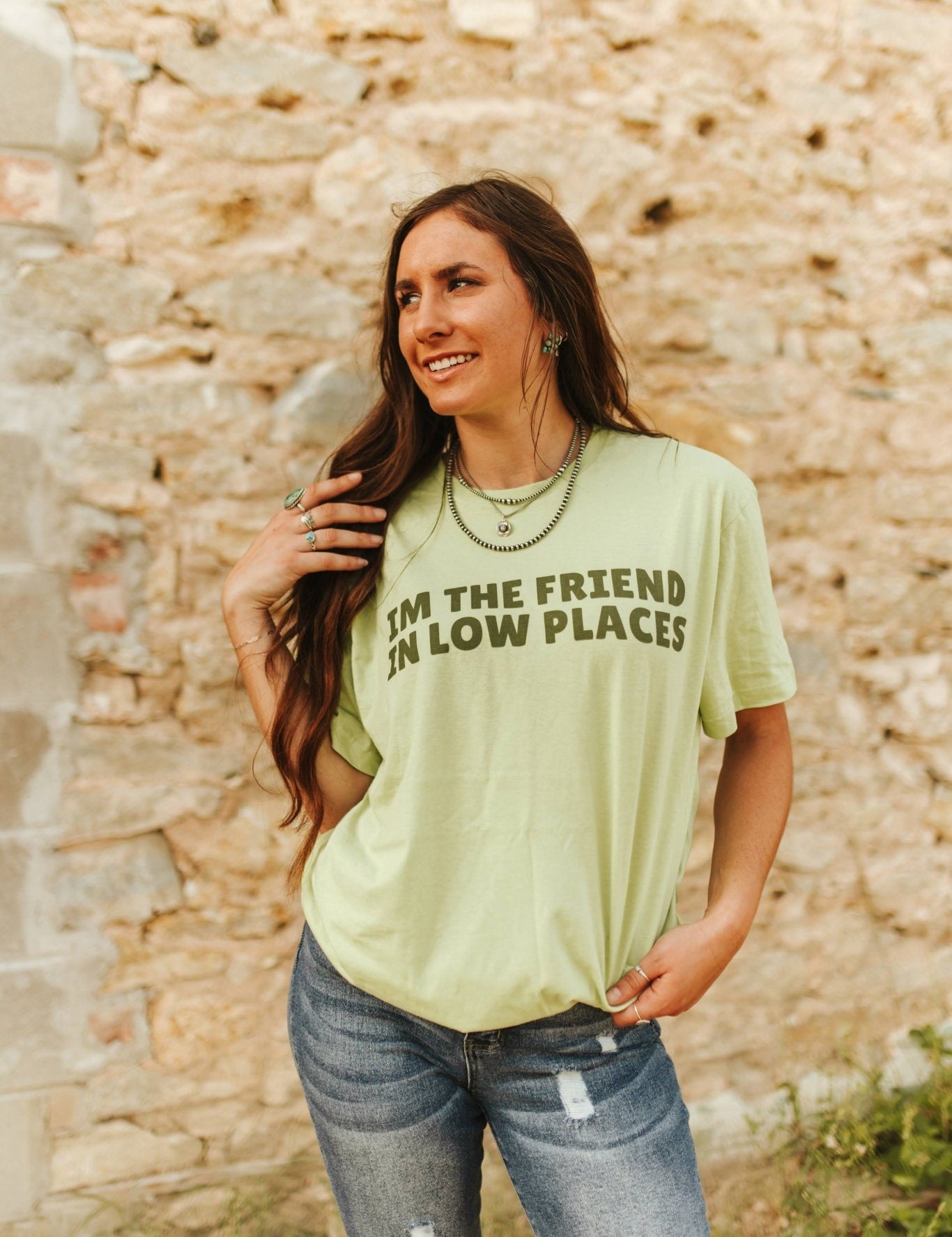 The Friend In Low Places Graphic TeePistachioS