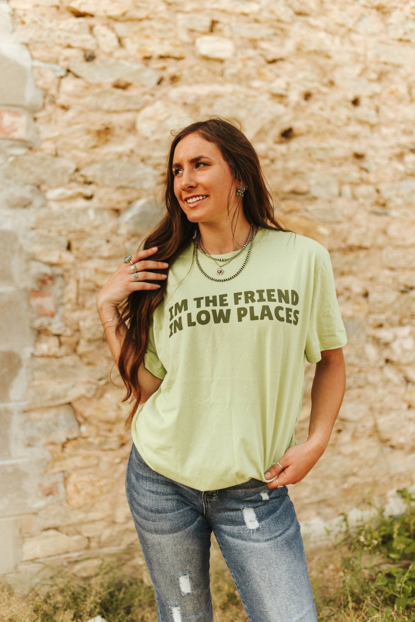 The Friend In Low Places Graphic TeePistachioS