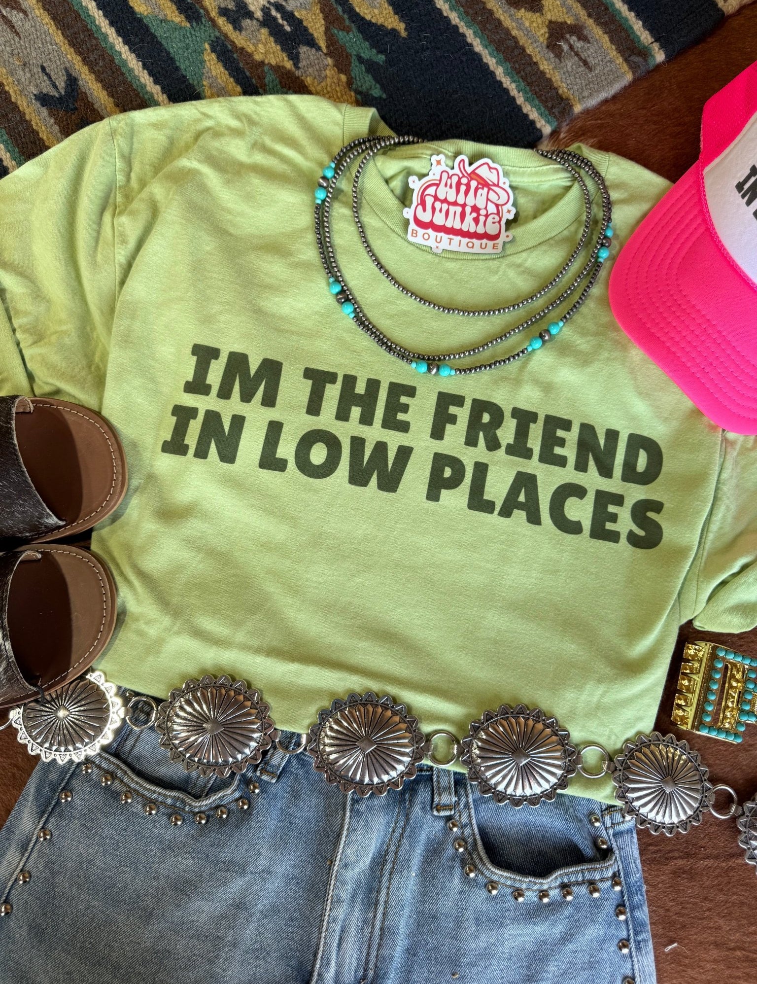The Friend In Low Places Graphic TeePistachioS