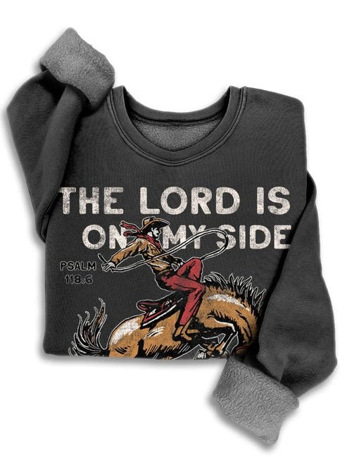 The Lord Is On My Side Graphic SweatshirtS