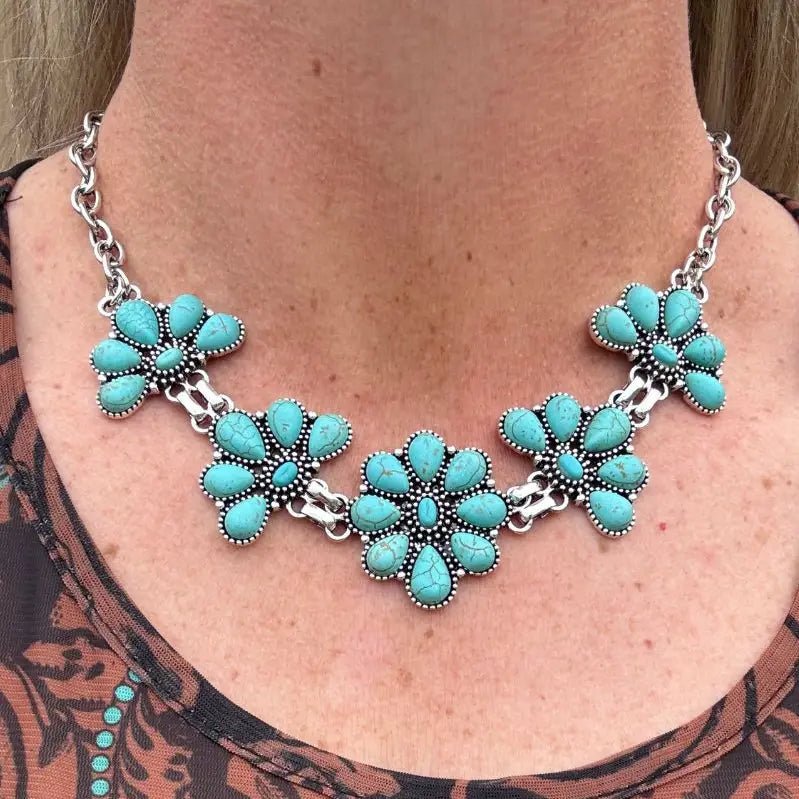 The Montana Faux Turquoise Necklace