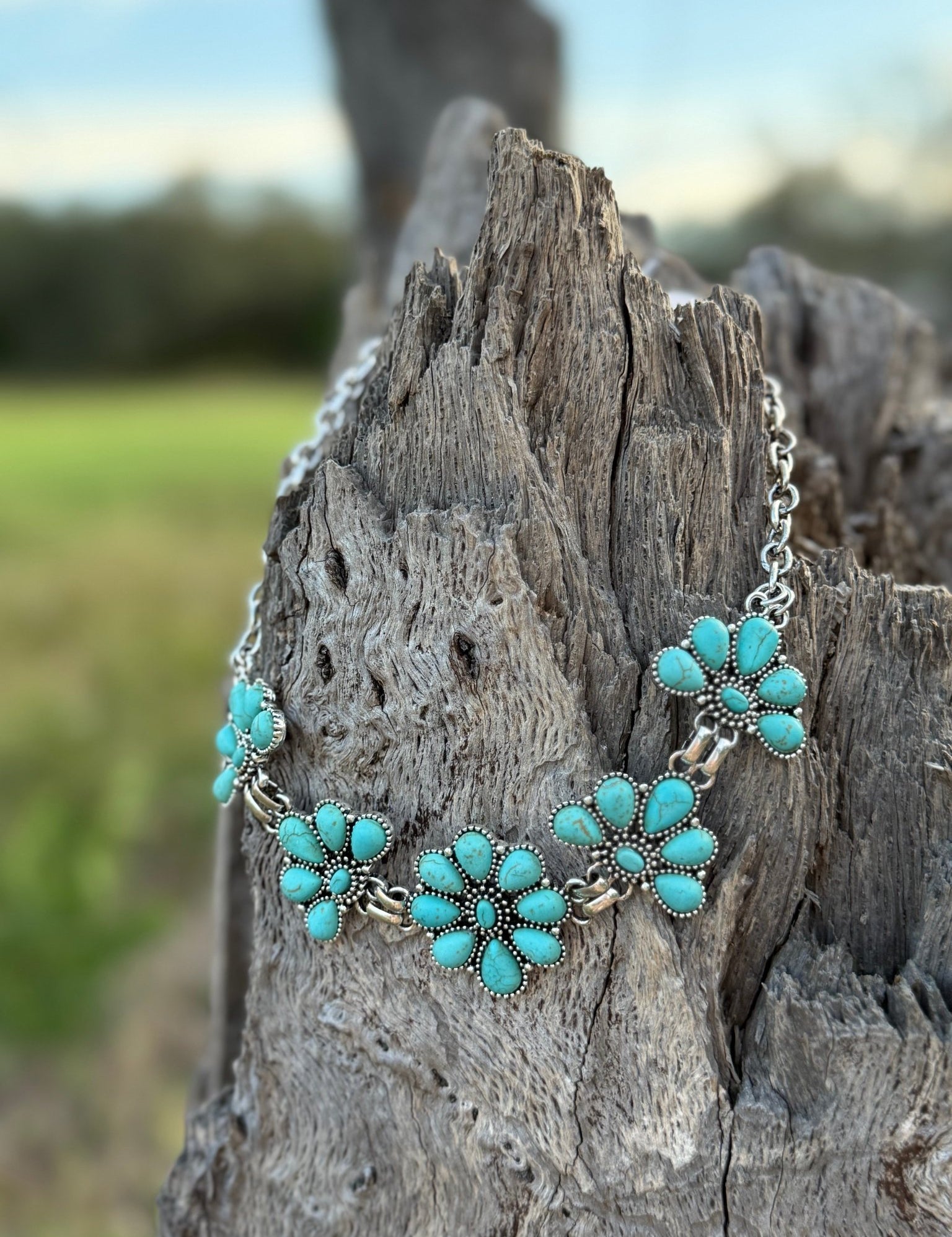 The Montana Faux Turquoise Necklace