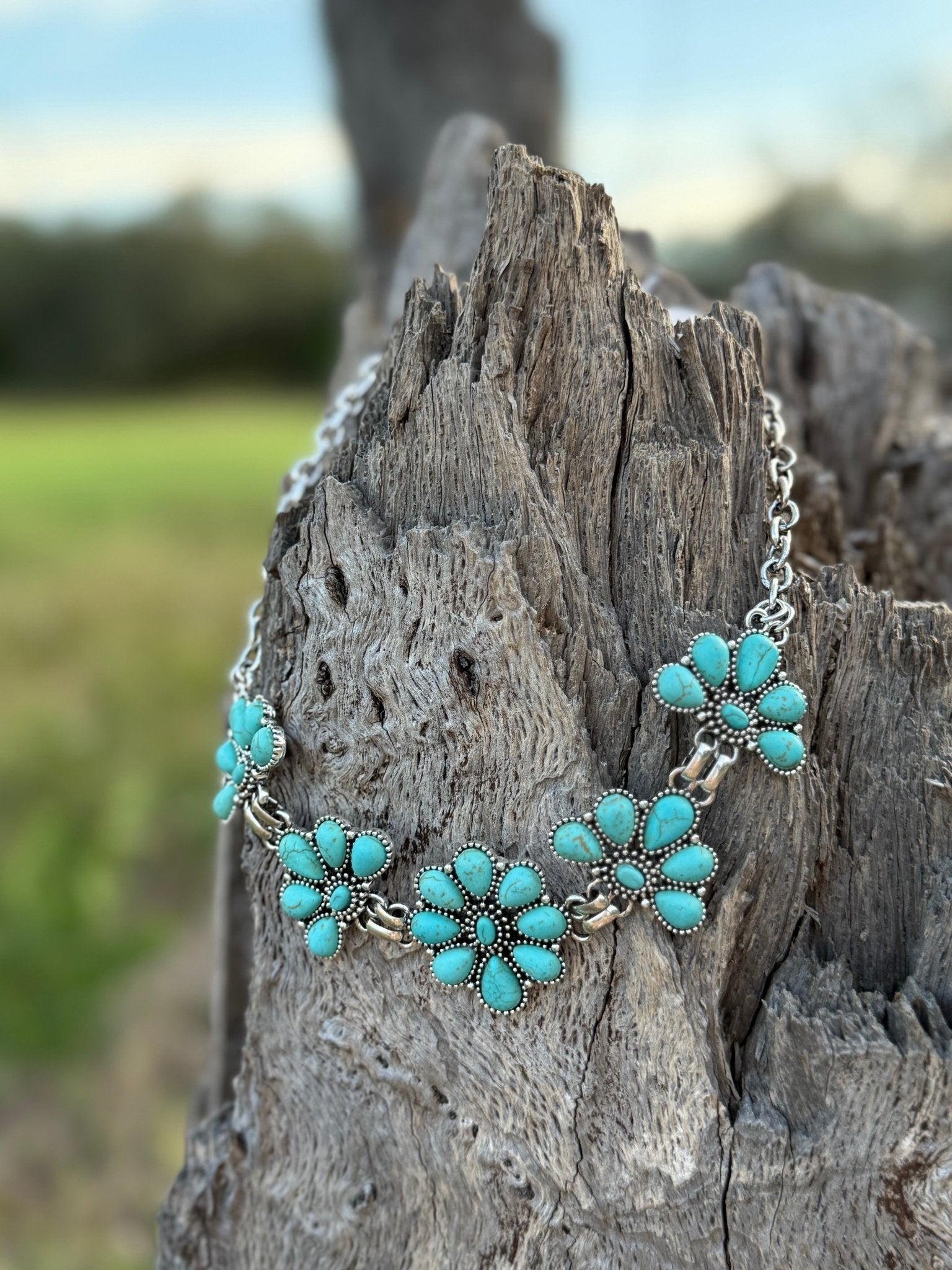 The Montana Faux Turquoise Necklace