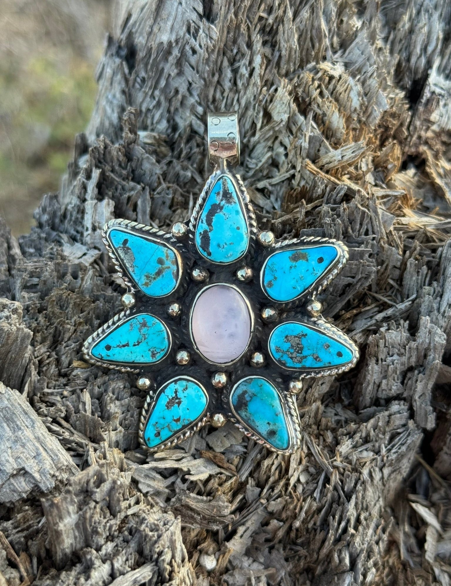 The Petal Turquoise Pendant