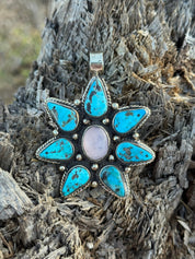 The Petal Turquoise Pendant