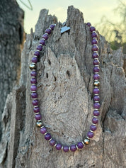 The Plum Orbit Beaded Necklace