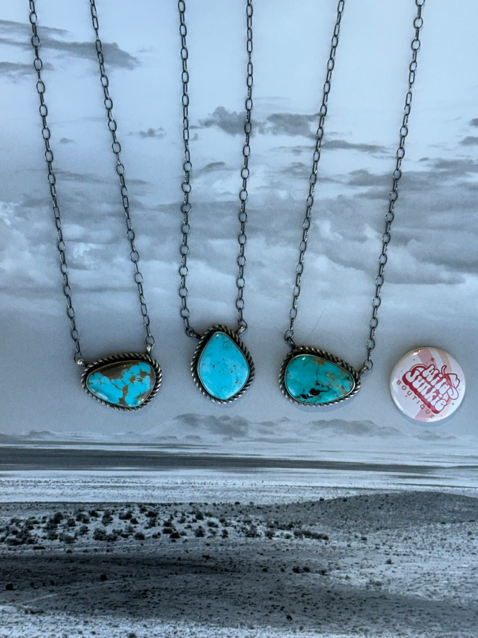 The Sierra Turquoise Stone Chain Necklace