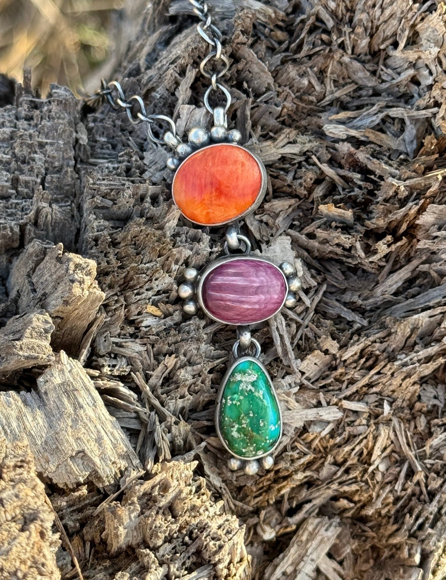 The Triple Decker Lariat Necklace