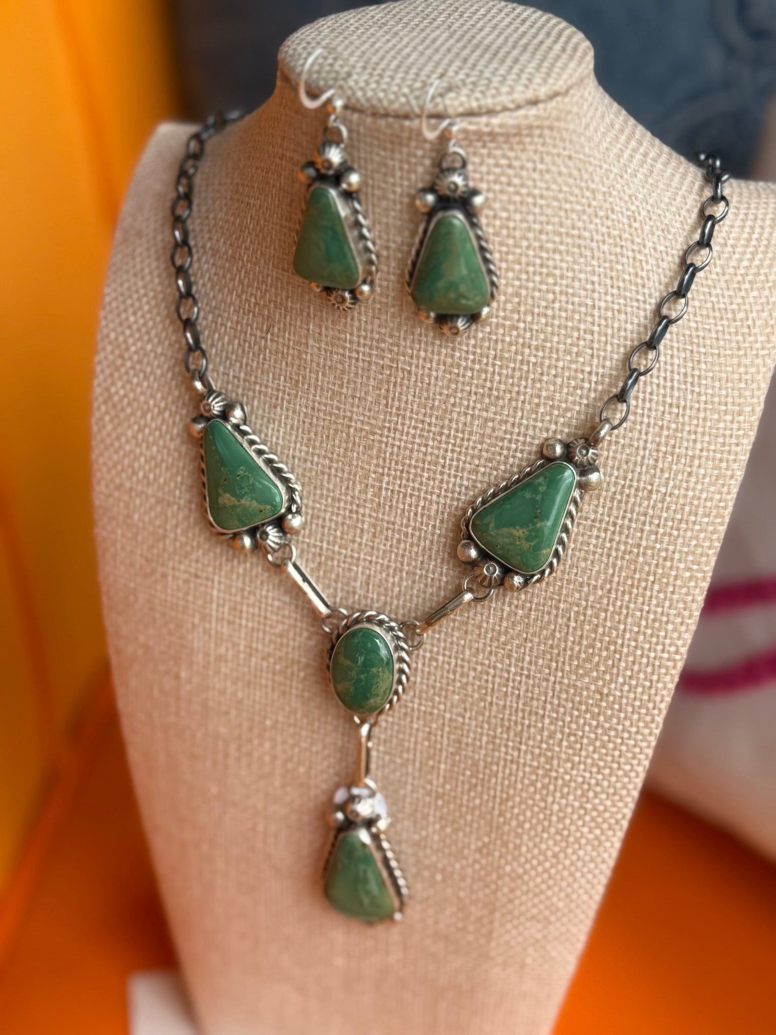 The Turquoise Legacy Necklace And Earring Set