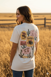The World Needs More Cowgirls Oversized Graphic TeeS/M