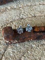 Tiny Silver Thunderbird Stud Earrings
