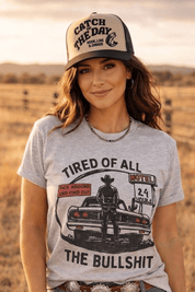 Tired of All the Bullshit Graphic TeeLight AshS