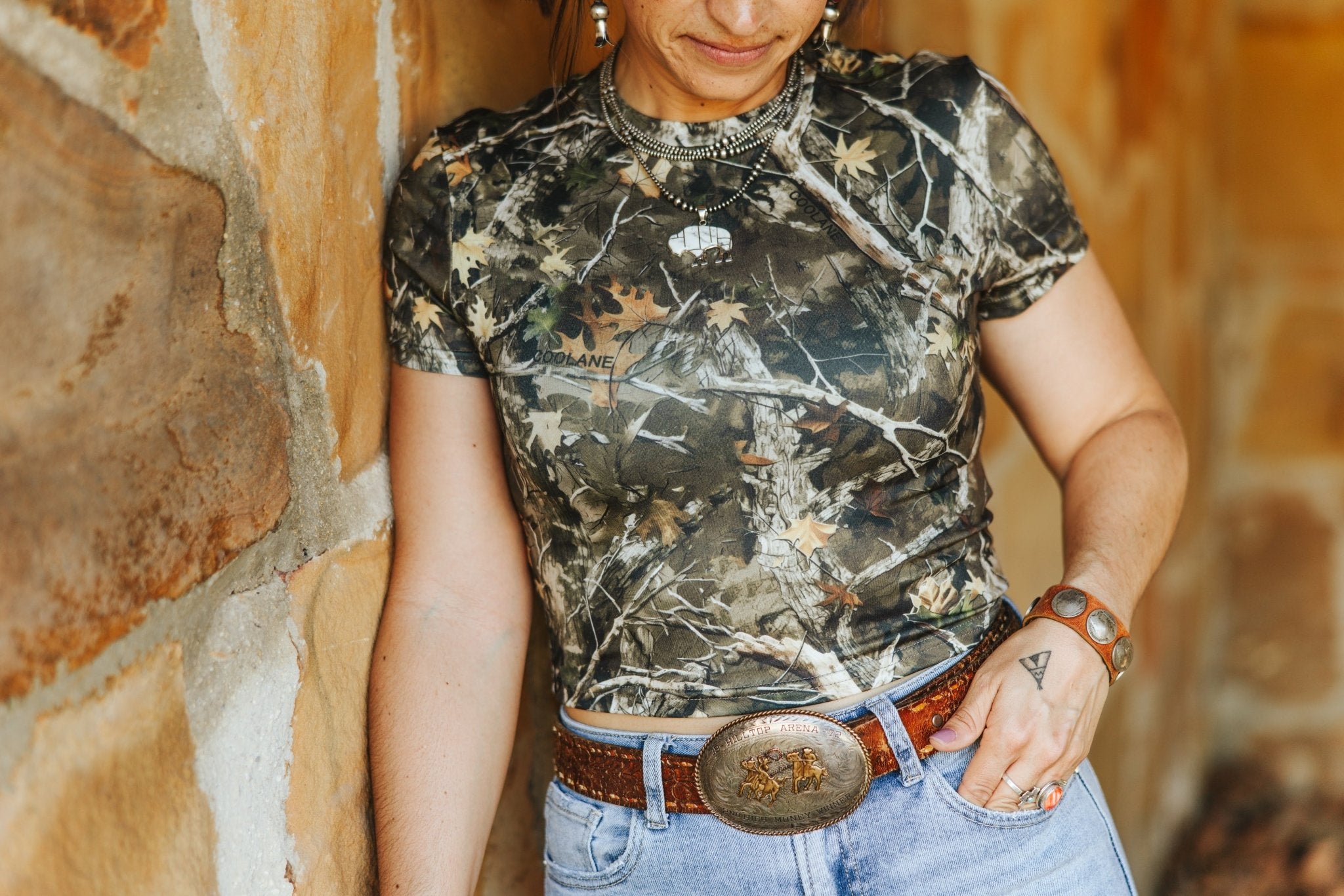 Tree Camo Crop TopS