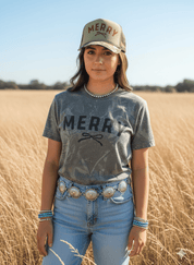 Tree Camo Merry Christmas Black Bow Graphic TeeHardwood CamoS