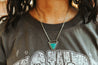 Triangle Turquoise Chain Choker