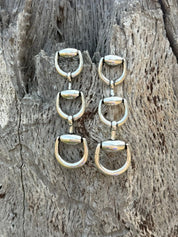 Trio Snaffle Bit Dangle Earrings