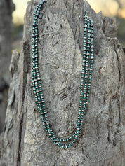 Triple Layer Turquoise Beaded Necklace