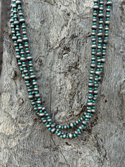 Triple Layer Turquoise Beaded Necklace