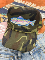 Trout Camo Patch Trucker Hat